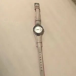 Dkny | Accessories | Vintage Euc Leather Red White Watch 